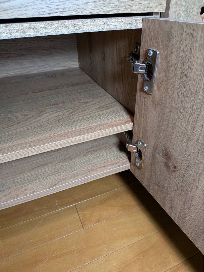 ★よぺ★LOWYA ラタン調キッチンカウンター 棚 収納 台