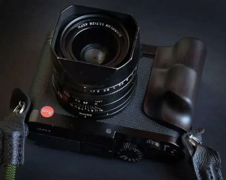 新品 LEICA ライカ Q2用 ハンドグリップ（黒檀/エボニー)