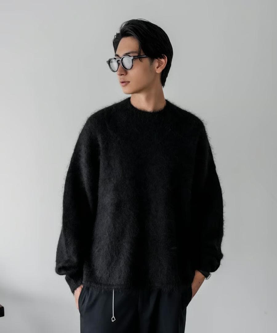 トップス CTHY HIGHEND MOCKNECK ALPAKA SHAGGY KNIT