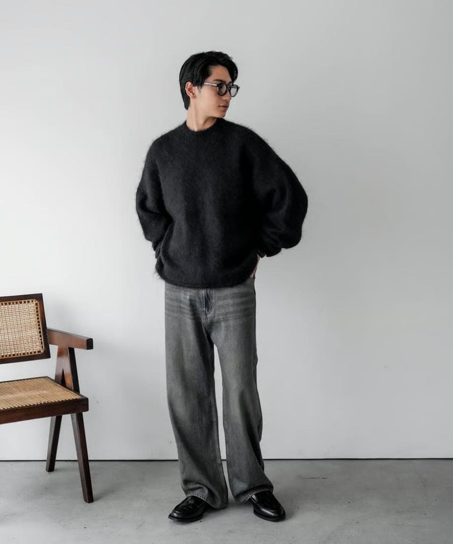 トップス CTHY HIGHEND MOCKNECK ALPAKA SHAGGY KNIT