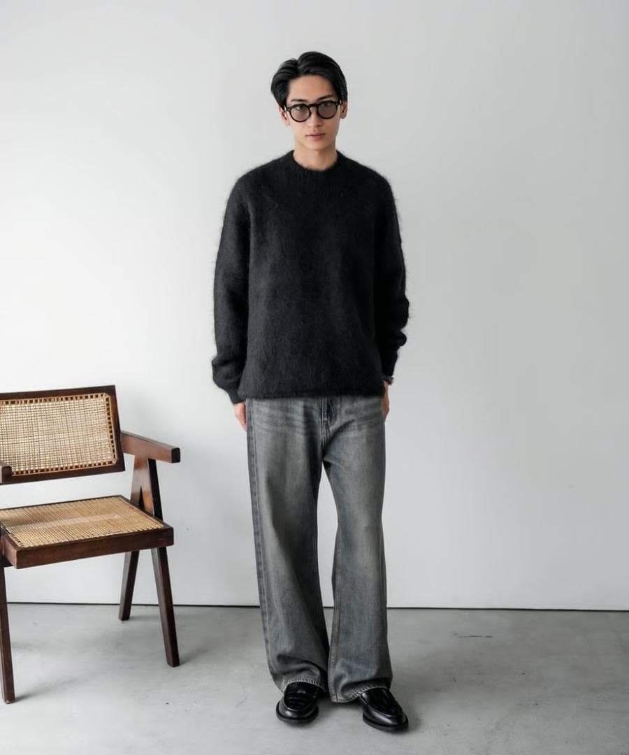 トップス CTHY HIGHEND MOCKNECK ALPAKA SHAGGY KNIT