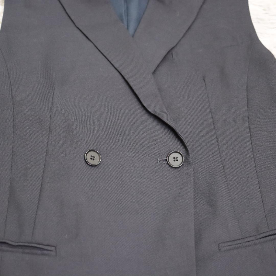 ロワン　loin.✨井川遥 ジレ　ベスト　ネイビー