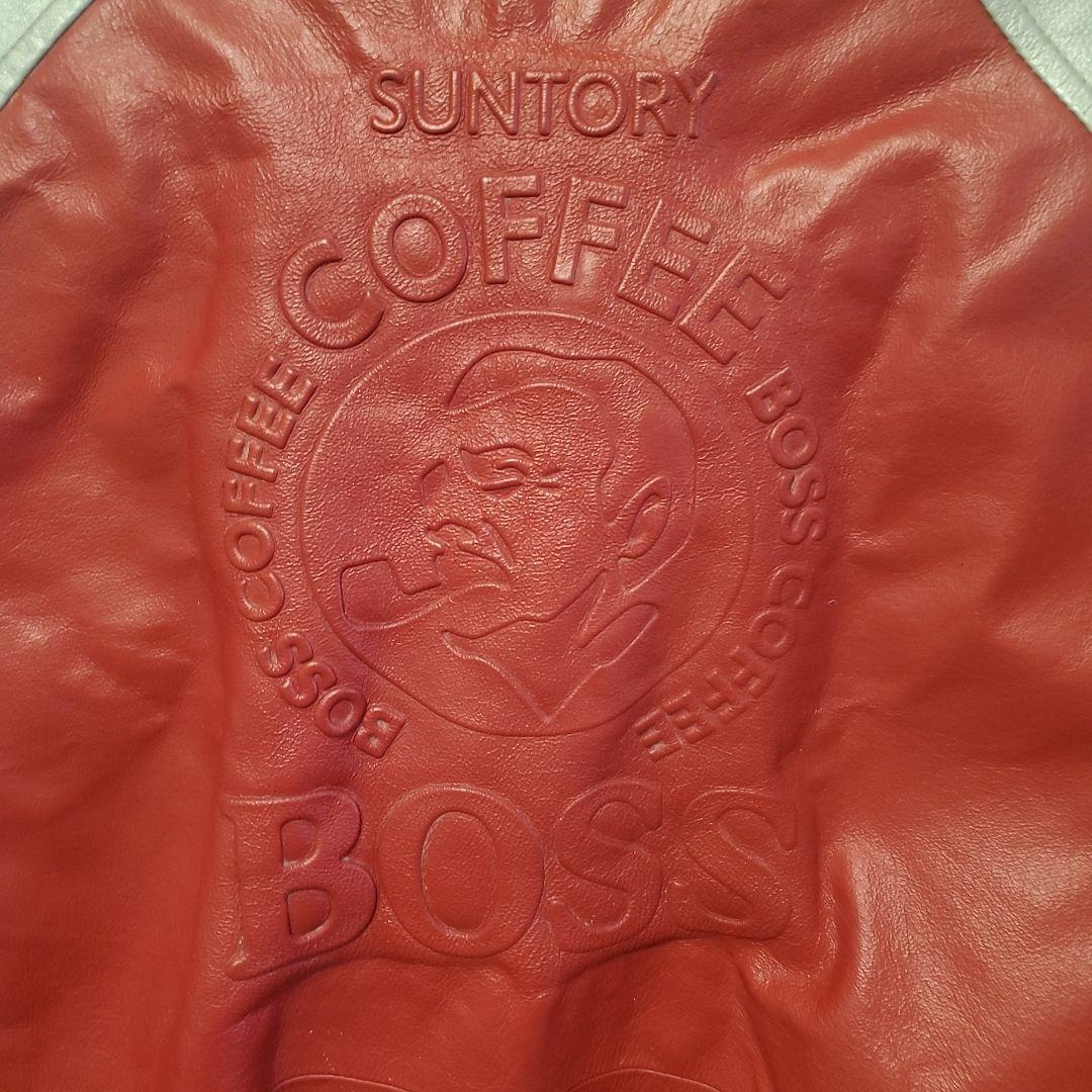 もへじ 当時物 ヴィンテージ SUNTORY BOSS 豚革 スタジャン