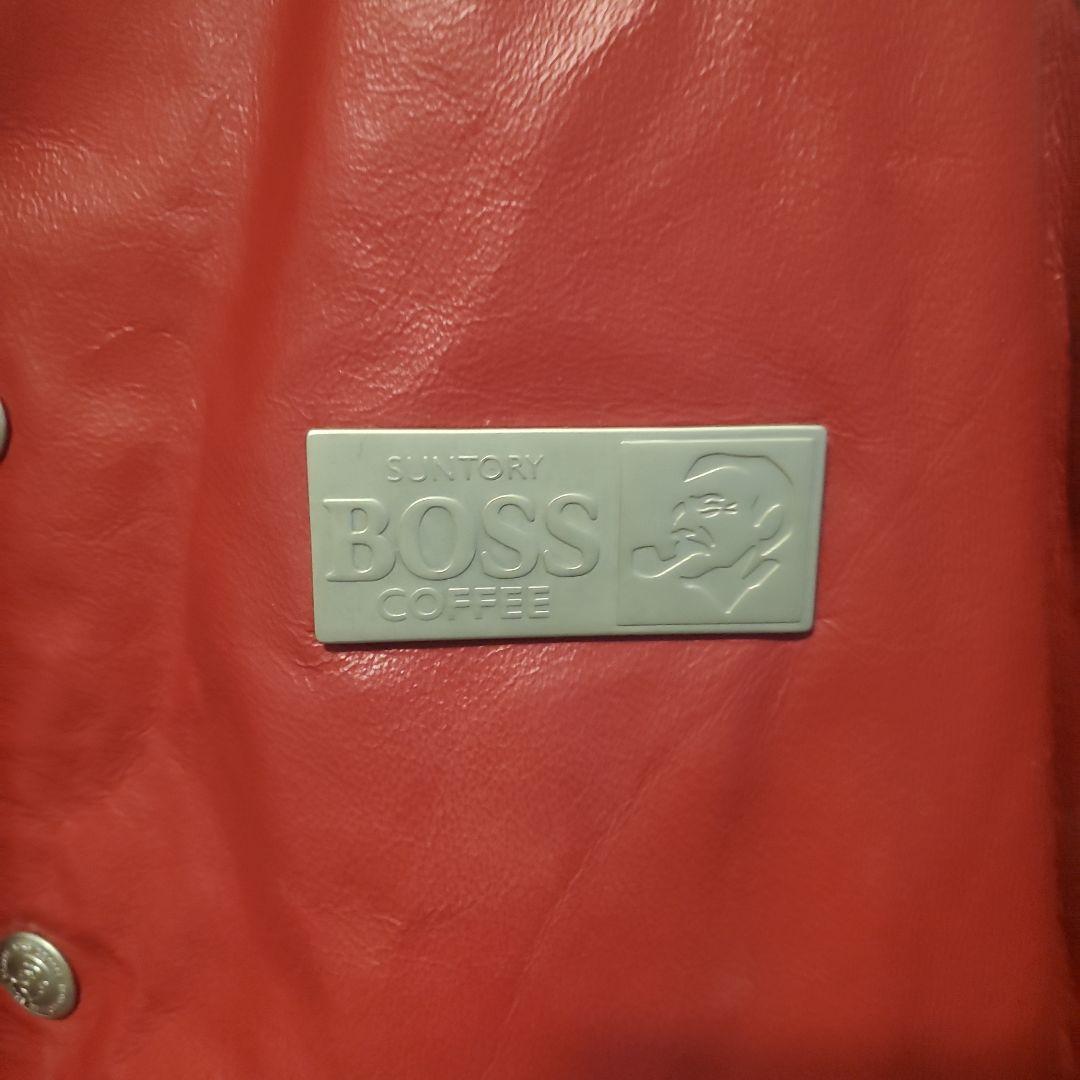 もへじ 当時物 ヴィンテージ SUNTORY BOSS 豚革 スタジャン