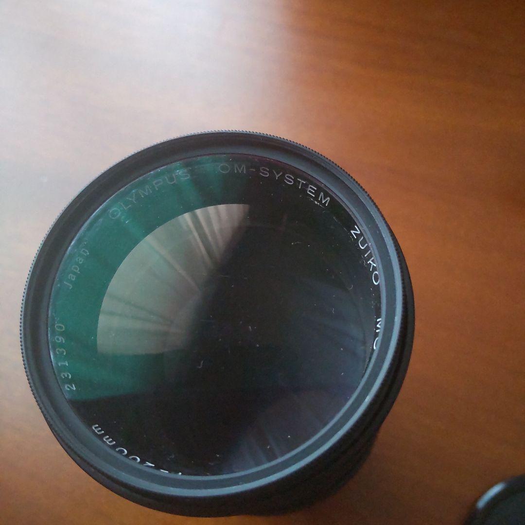 オリンパスカメラ(マニュアルアダプター付き)&望遠レンズ200mm 純正品