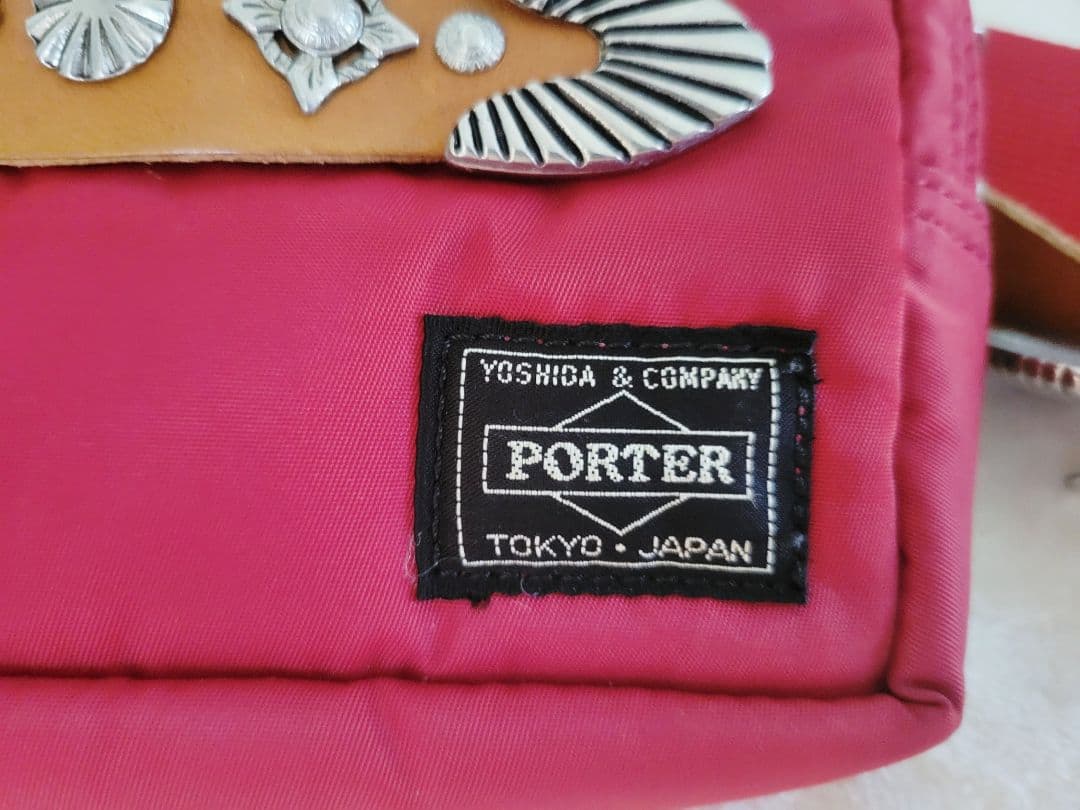 【美品】TOGA PULLA × PORTER ボディーバッグ　レッド