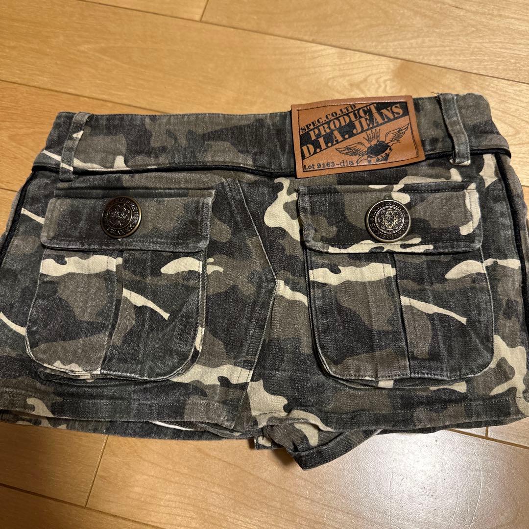 d.i.a ミリタリー柄　ショートパンツ　xs
