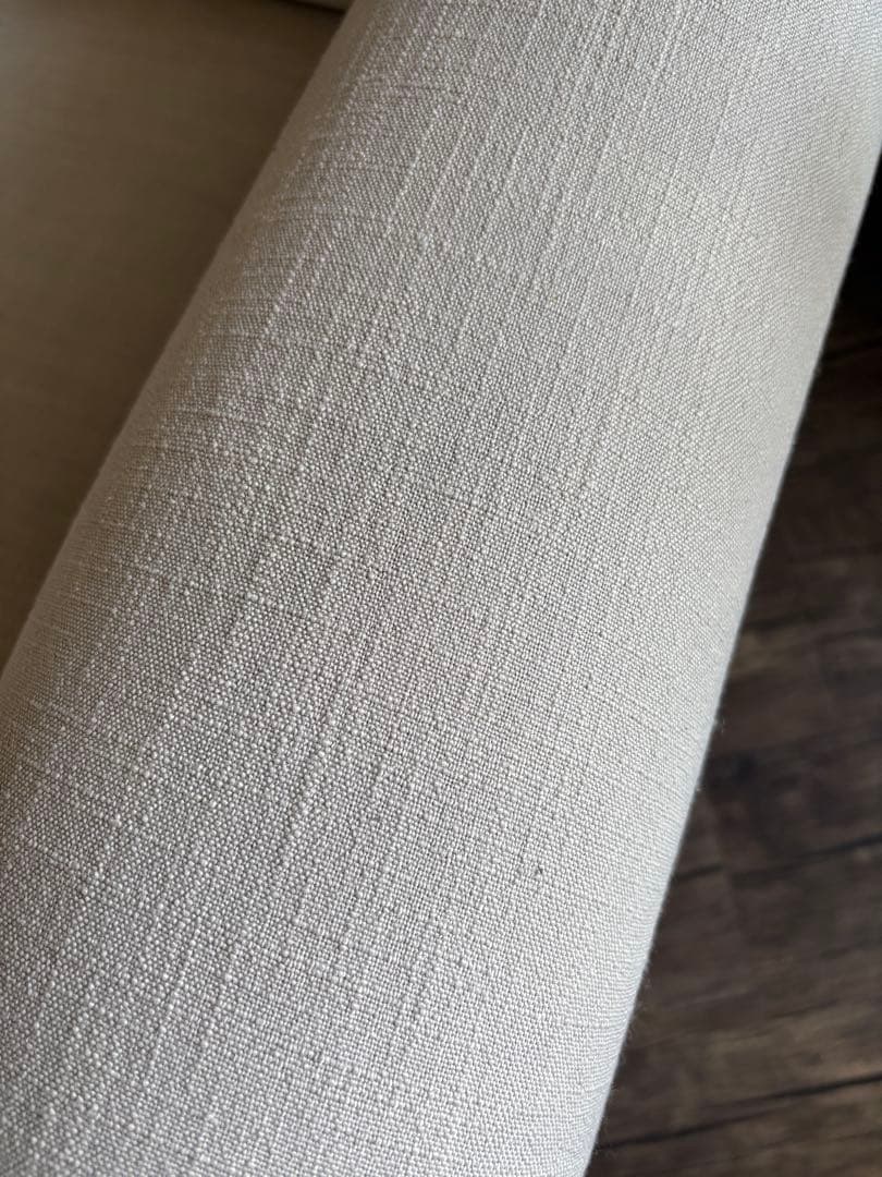 グレージュ ゆったり1人掛けソファ カバー付き