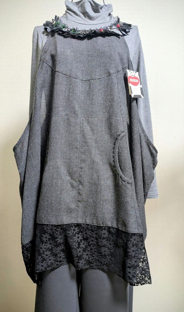 アルベロベロ新品♥️ビジュビーズが素敵ジャンパースカートゆったり定価30450円