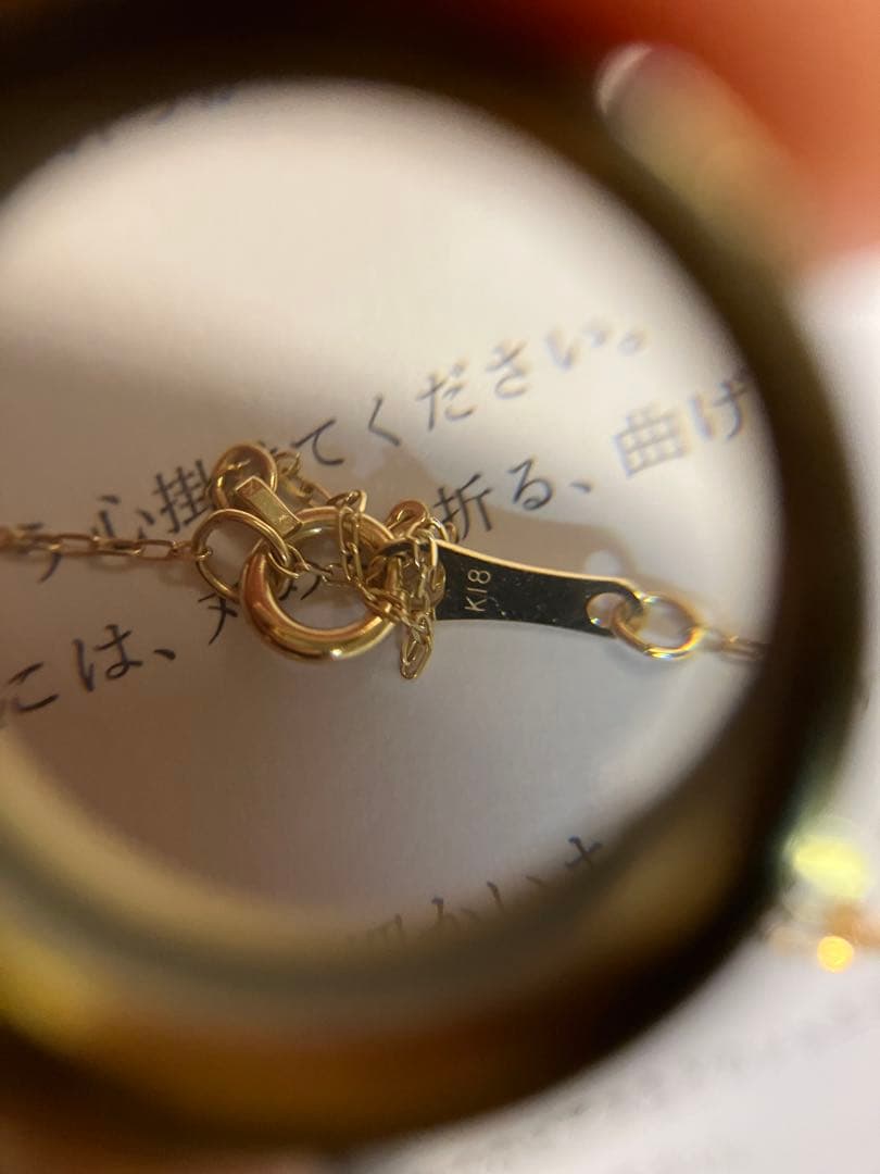 き*読様 K18＊0.262ct一粒ルビーネックレスです