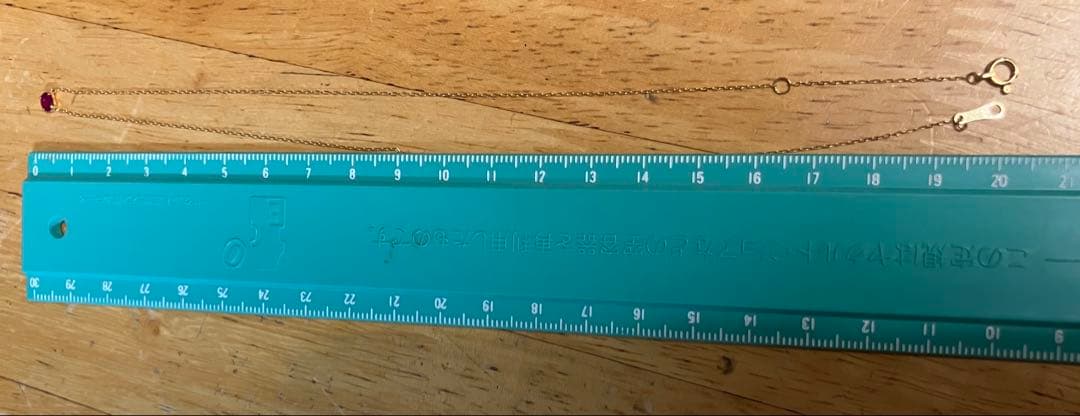 き*読様 K18＊0.262ct一粒ルビーネックレスです