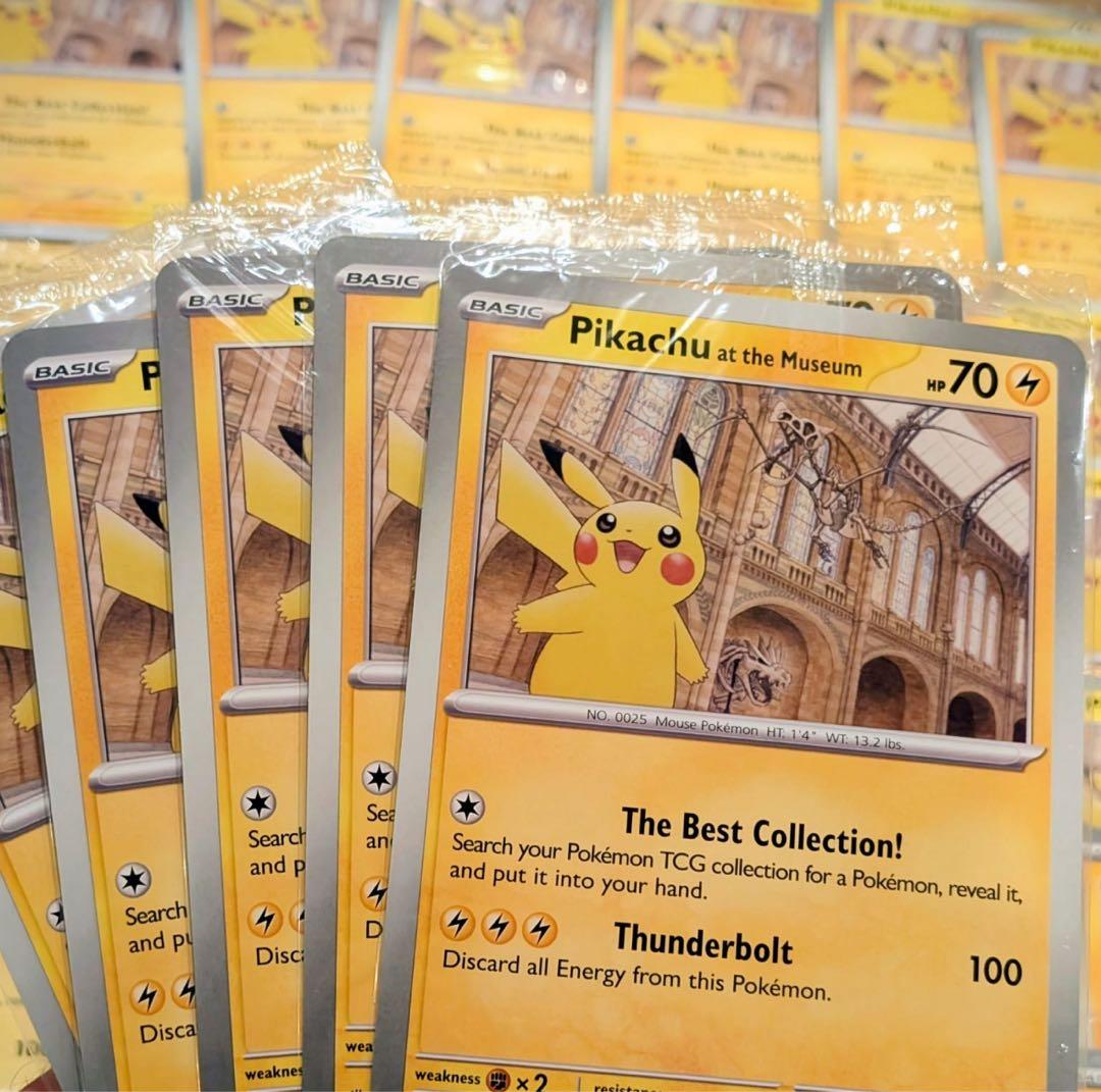 5枚セット Pikachu at the Museum ポケモン 英自然史博物館