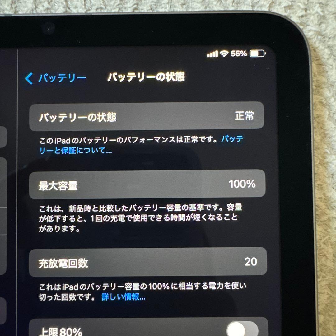 【美品】iPad mini第7世代 A17 128GB Cellular グレー