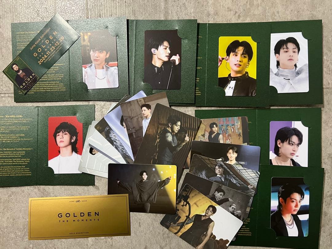 ジョングク　GOLDEN展示会　入場特典コンプ　フォトカードセット