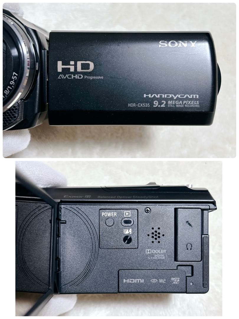 ✨美品✨ SONY HDR-CX535 ビデオカメラ　動作品 ブラック 黒