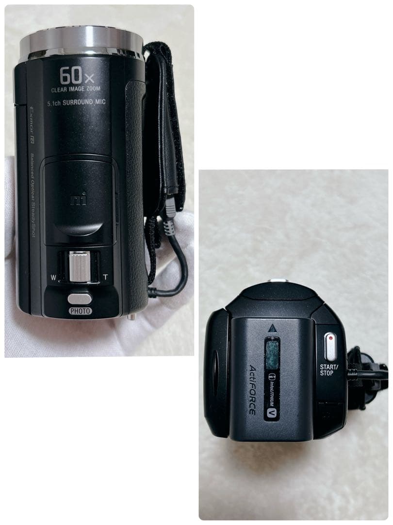 ✨美品✨ SONY HDR-CX535 ビデオカメラ　動作品 ブラック 黒