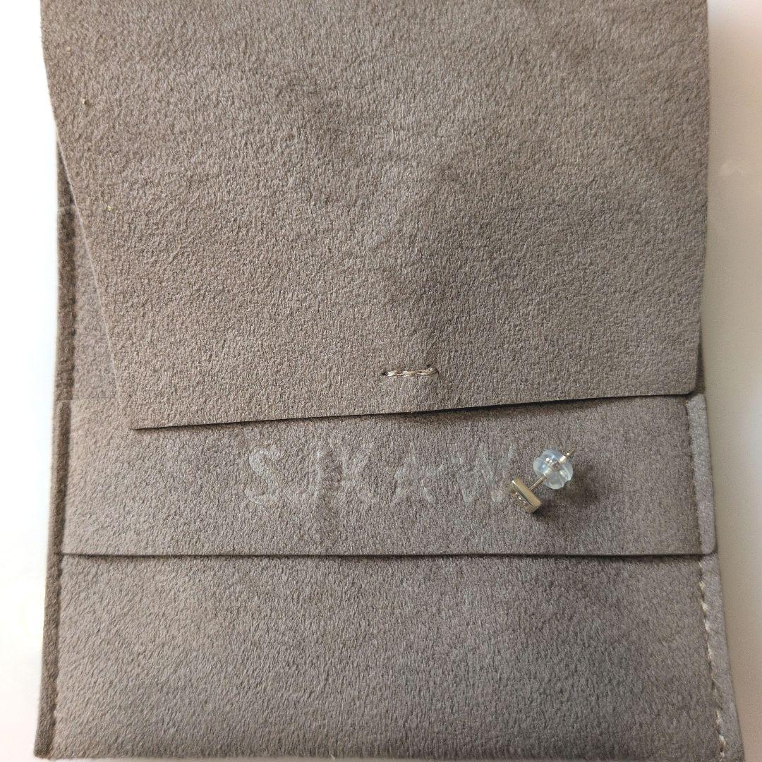 SJX W ダイヤモンド スクエア ピアス(片耳用)