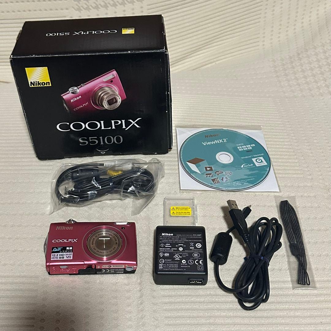Nikon ニコン COOLPIX クールピクス S5100 ピンク デジカメ