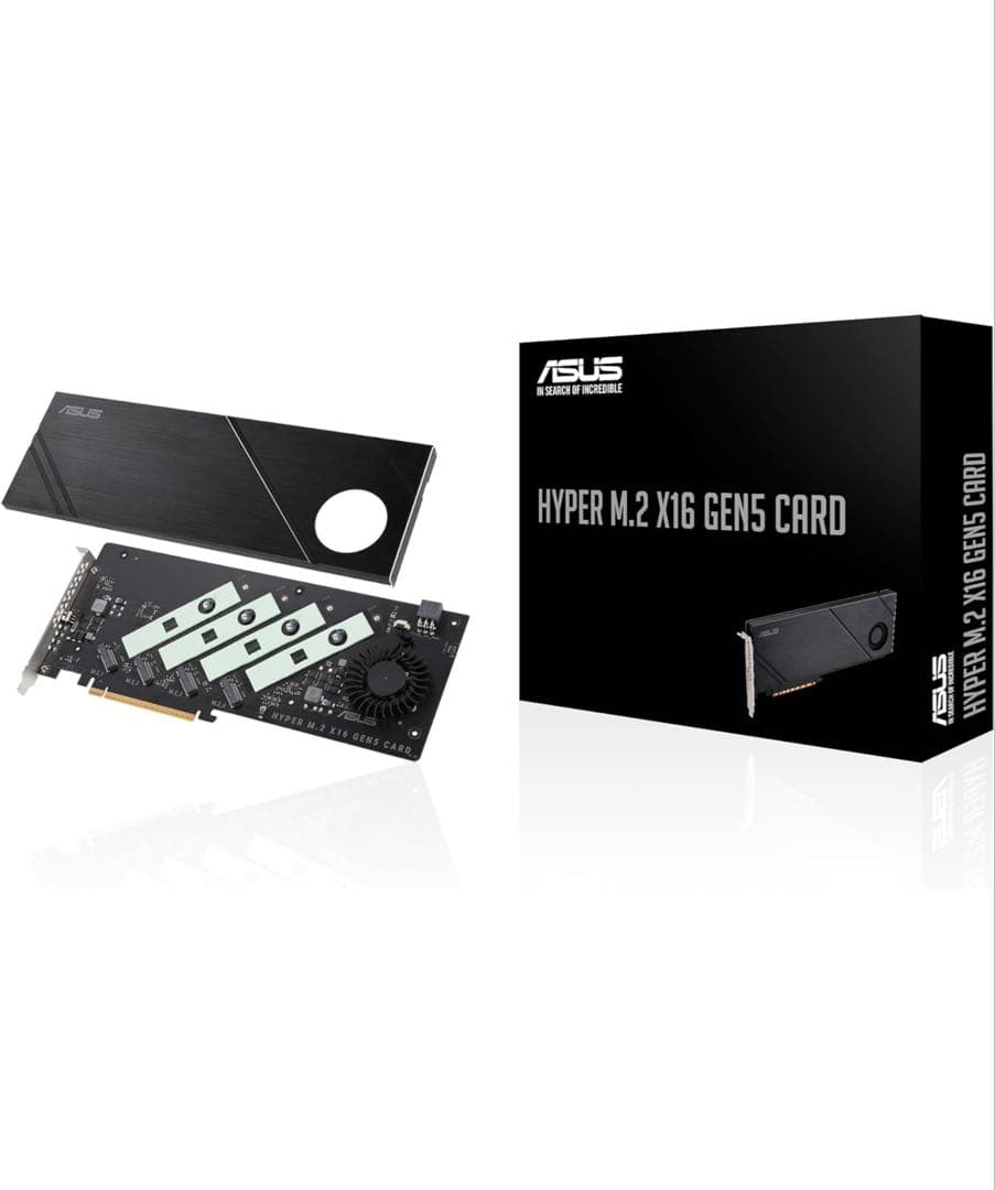 ⭐️極美品 ASUS Hyper M.2 x16 Gen5 カード