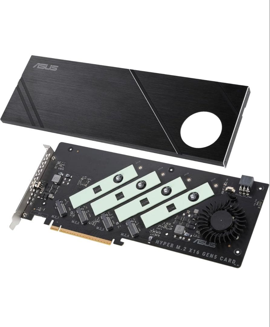 ⭐️極美品 ASUS Hyper M.2 x16 Gen5 カード