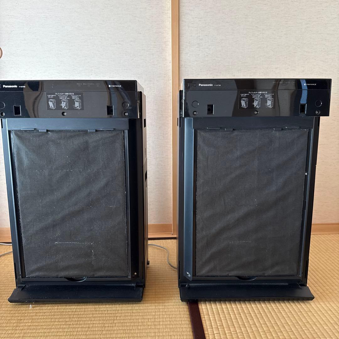 Panasonic 空気清浄機 2台セット 黒　2021年　F-VXT90