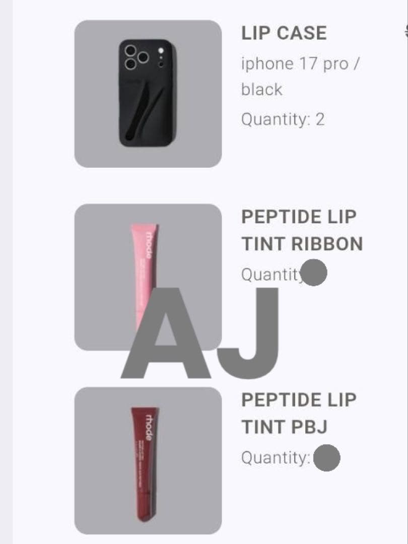 完売品rhode skin限定ブラックiPhoneケース 17pror