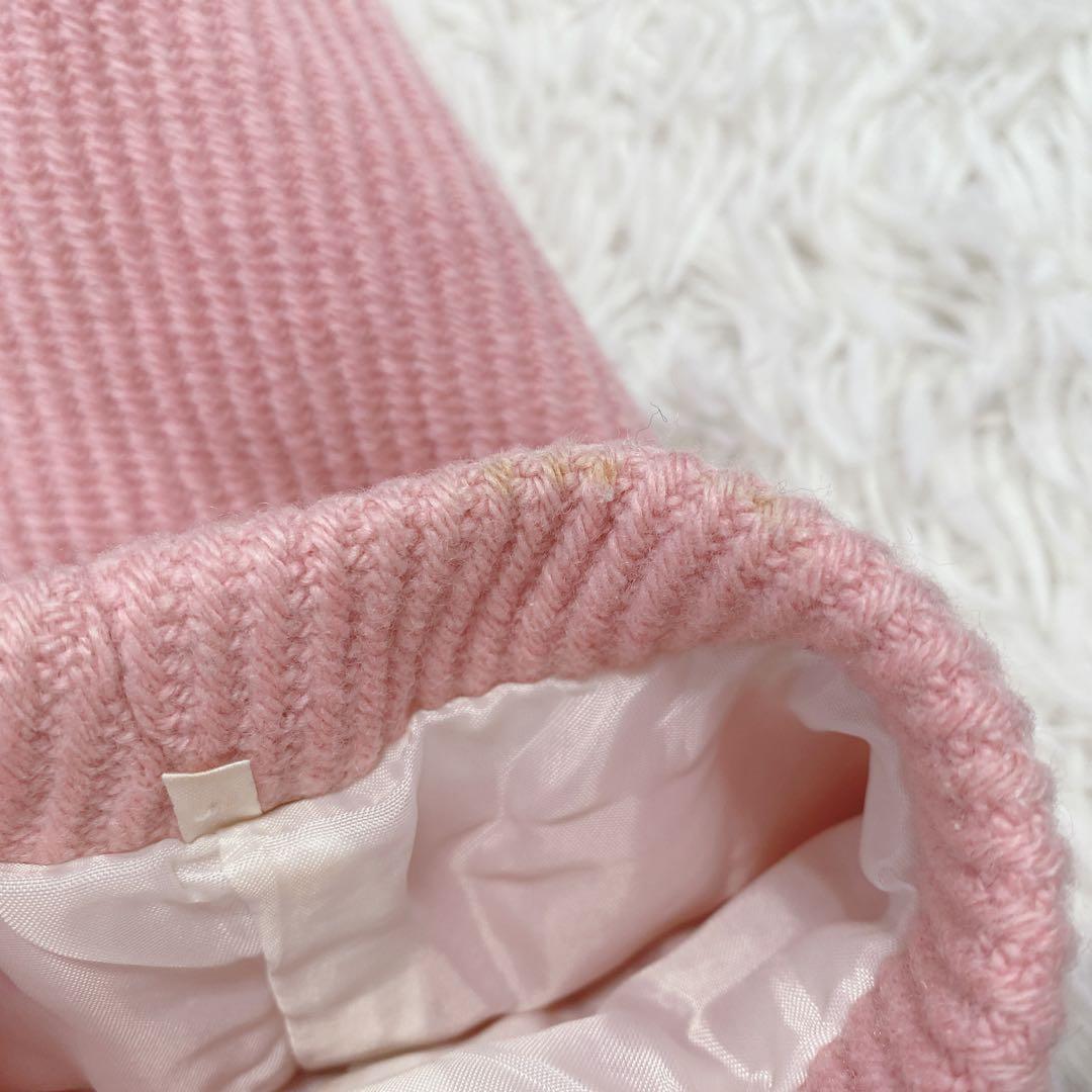 バーバリーブルーレーベル ショート丈ウールコート トグル ピンク ノバチェック