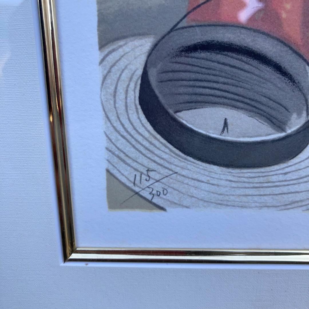 竹久夢二 リトグラフ 『星祭』115/300 額サイズ約57×98cm