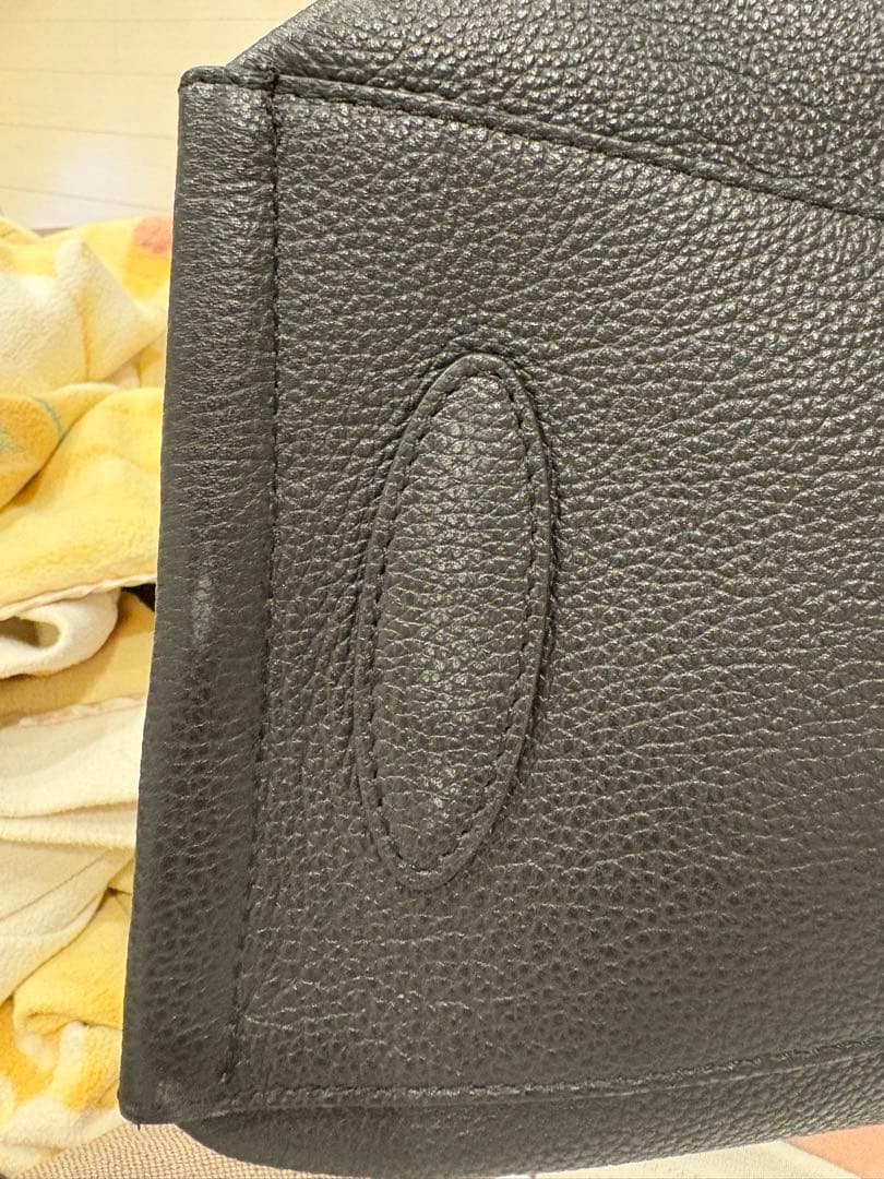 【美品】GIANNI CHIARINI ブラックビジネスバッグ大容量