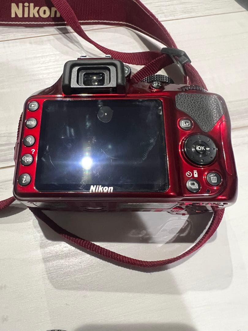 Nikon デジタル一眼レフ カメラ レッド D3400 ジャンク