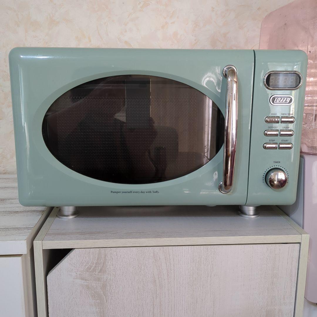 レトロ ミントグリーン 電子レンジ