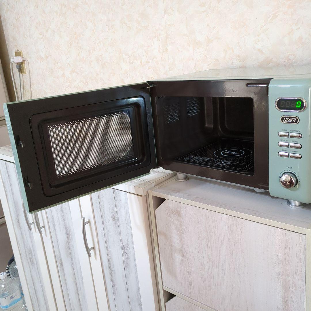 レトロ ミントグリーン 電子レンジ