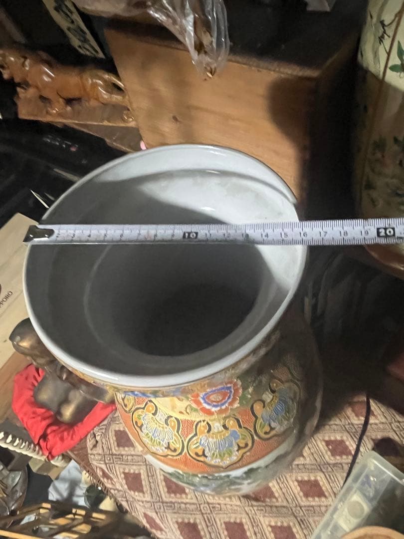 shota 薩摩焼 飾り大壺 60cm 金彩色絵 、豪華爛漫 美人図画 、