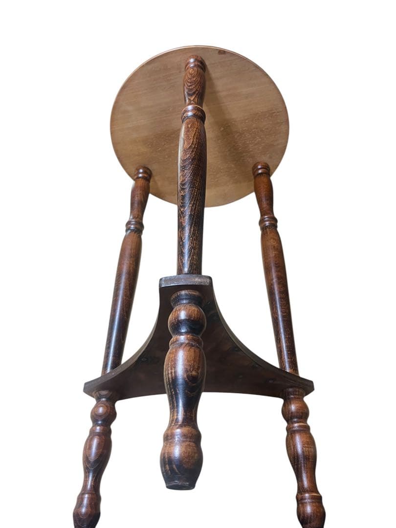 アンティーク調 象嵌 サイドテーブル 花台 コンソール 飾り台 イタリア