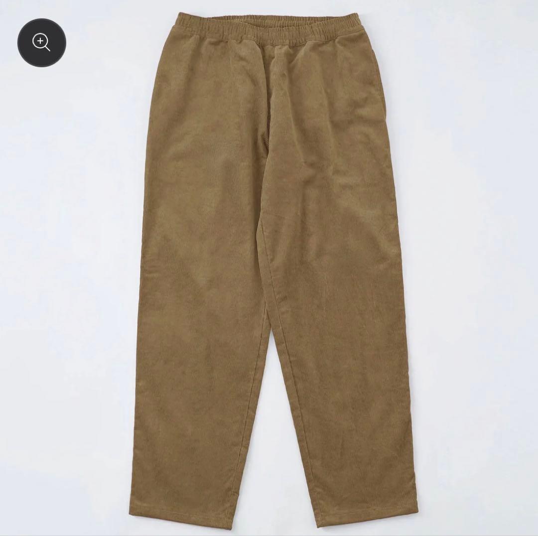 ムーンライトギア　ベージュ　アンフェイクコーデュロイパンツ