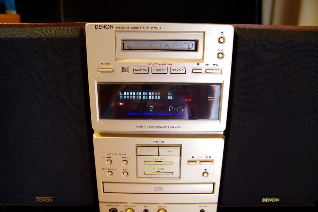 DENON　MD /CD ミニコンポ（USCMD11）（DMD11）
