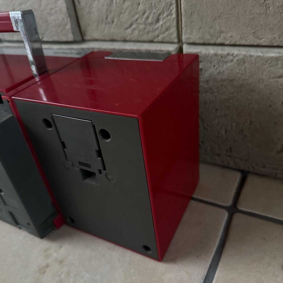 HITACHI PERDISCO TRK-W3 バブルラジカセ 赤 昭和レトロ