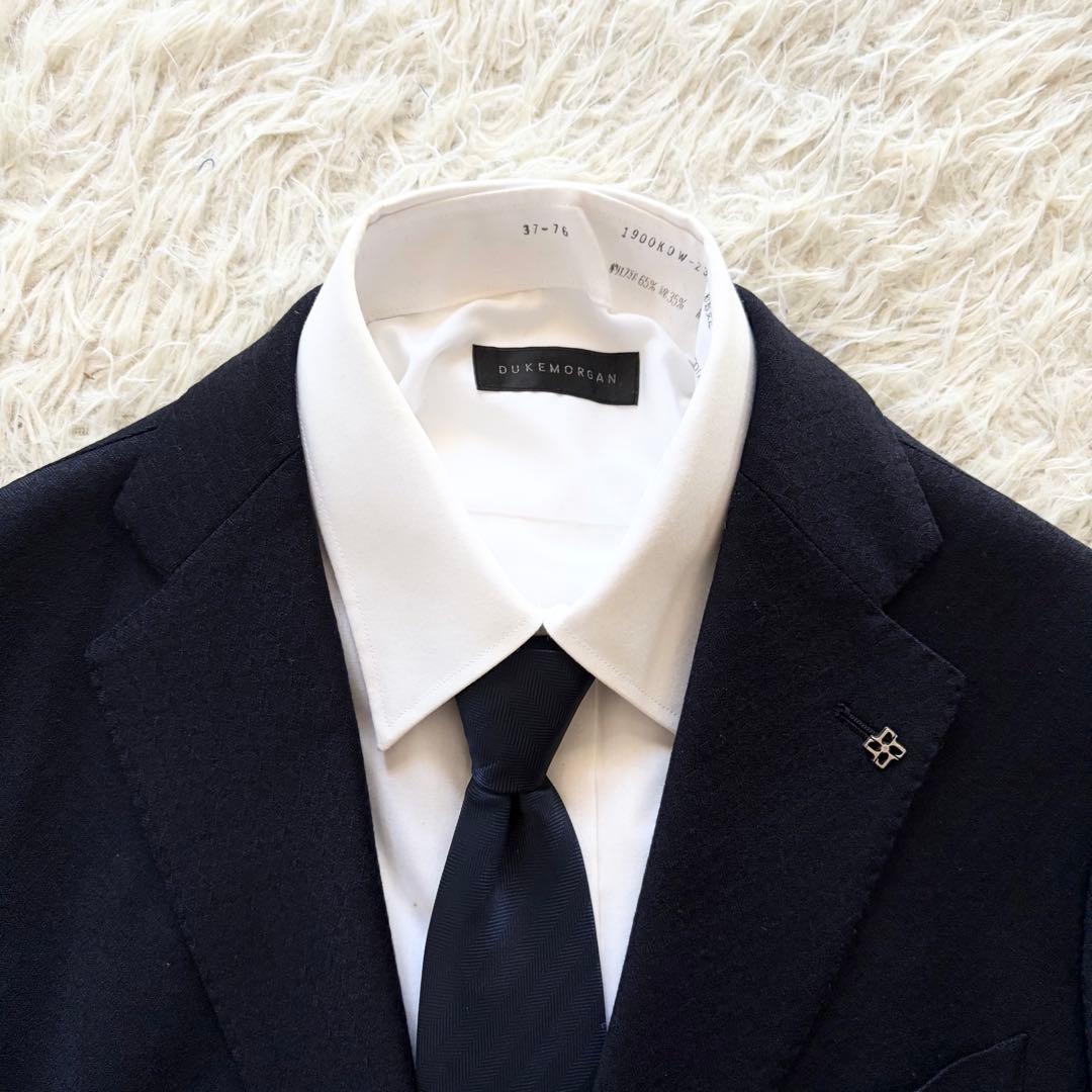 <美品>TAGLIATORE ヴェスビオ ネイビー ウール スーツ サイズ44