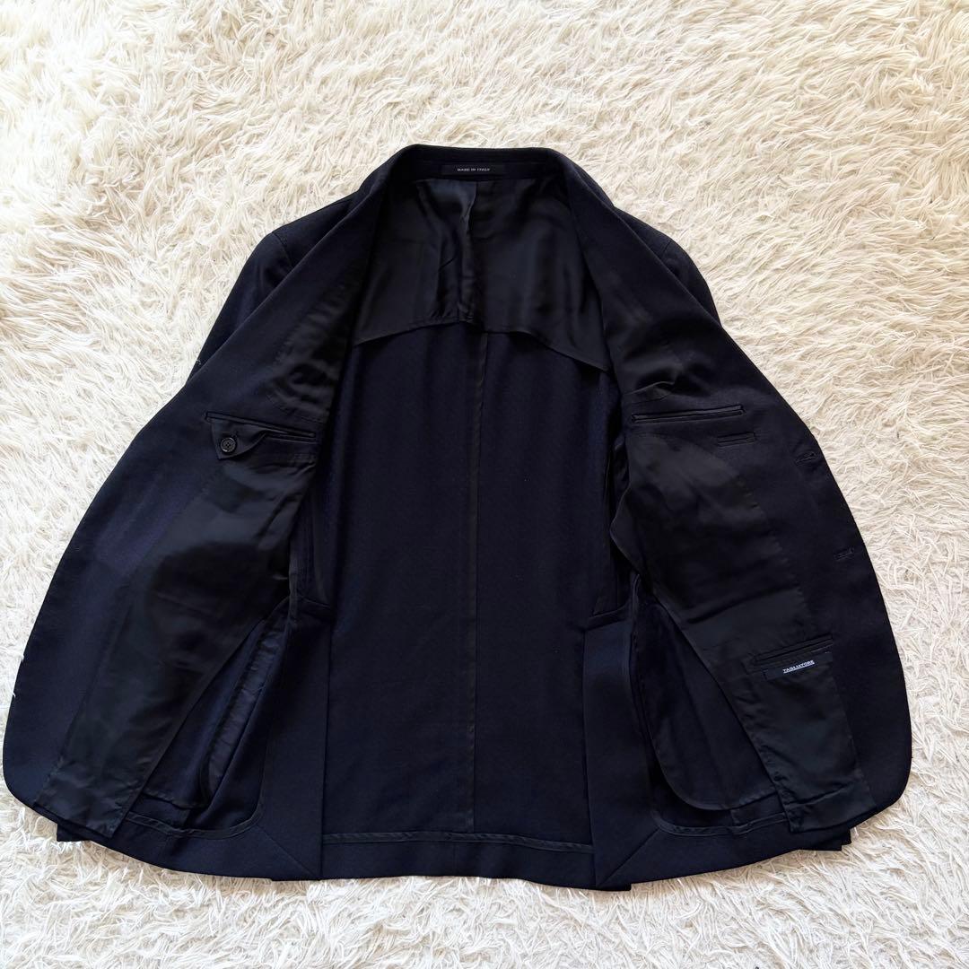 <美品>TAGLIATORE ヴェスビオ ネイビー ウール スーツ サイズ44