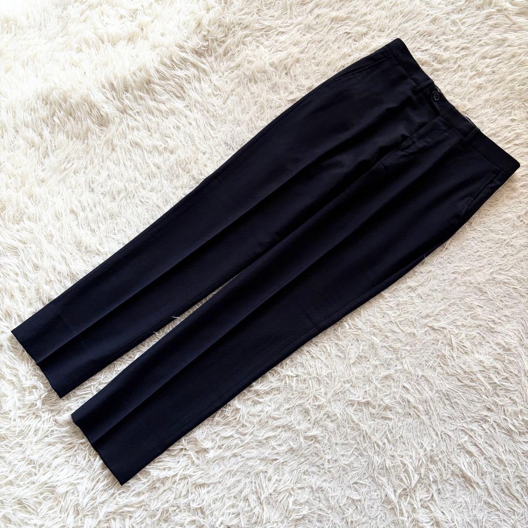 <美品>TAGLIATORE ヴェスビオ ネイビー ウール スーツ サイズ44