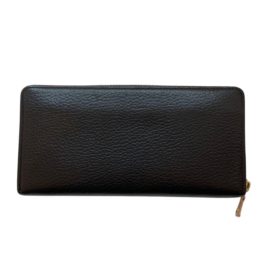 美品 ラシット 長財布 モノグラムプレート ラウンドジップ ウォレット