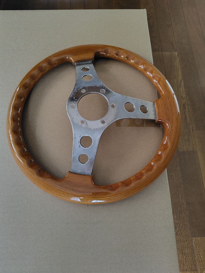ウッドハンドル OBAハン 旧車 レトロ 当時物 走り屋