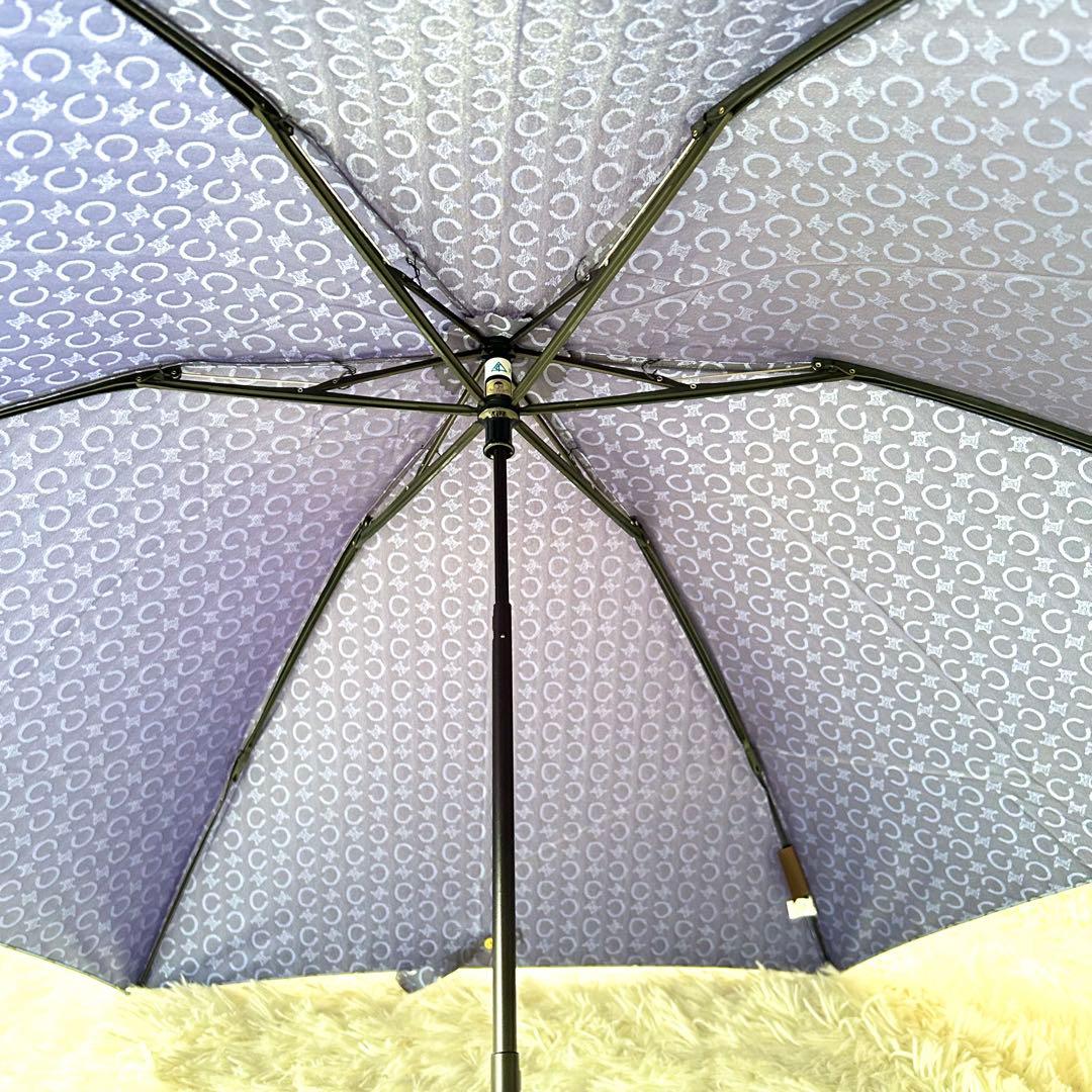 未使用品CELINE 総柄 マカダム柄 Cマカダム トリオンフ 折りたたみ傘