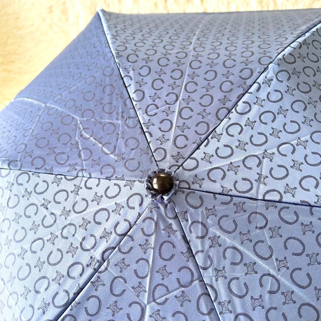 未使用品CELINE 総柄 マカダム柄 Cマカダム トリオンフ 折りたたみ傘