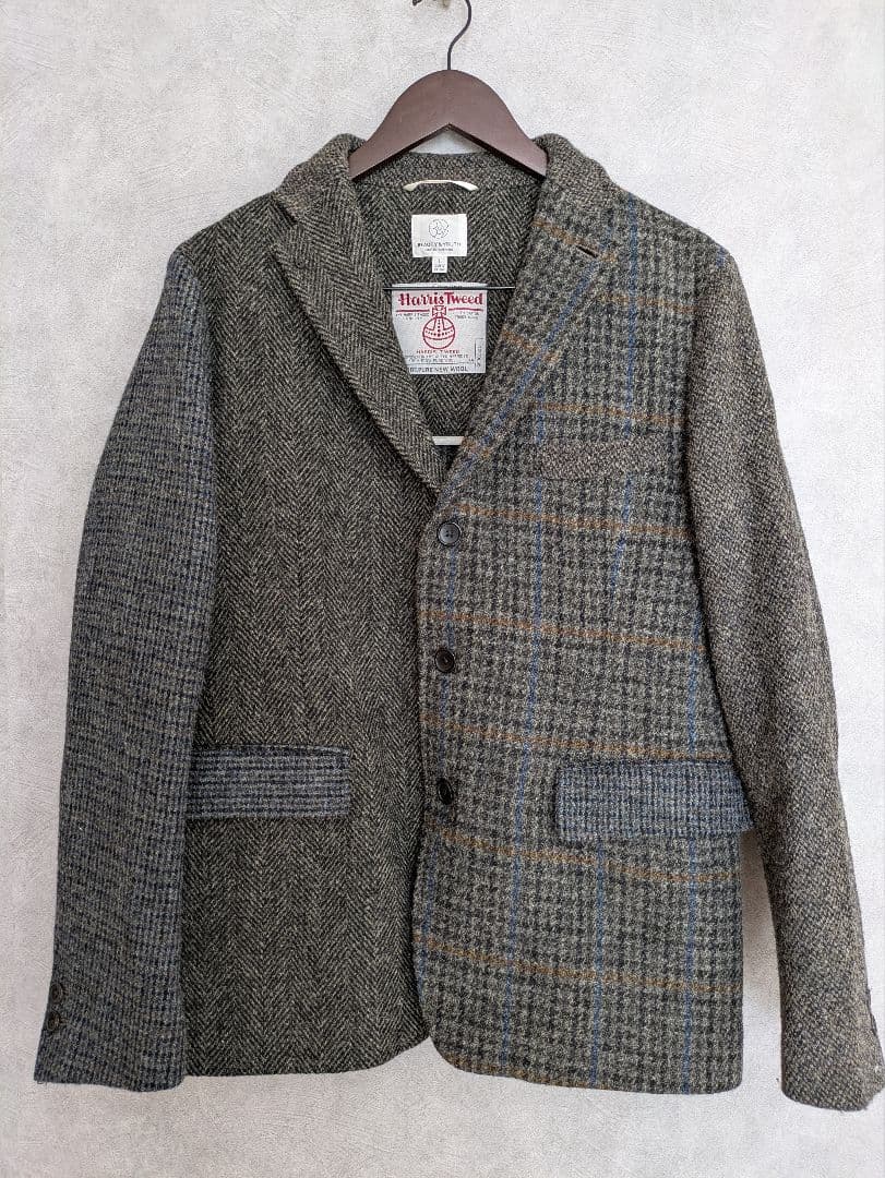 ★Harris Tweed BEAUTY&YOUTH テーラードジャケット L