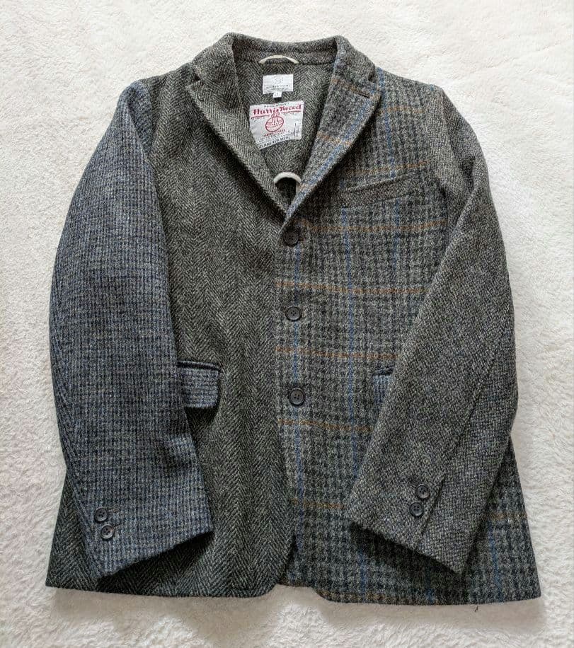 ★Harris Tweed BEAUTY&YOUTH テーラードジャケット L