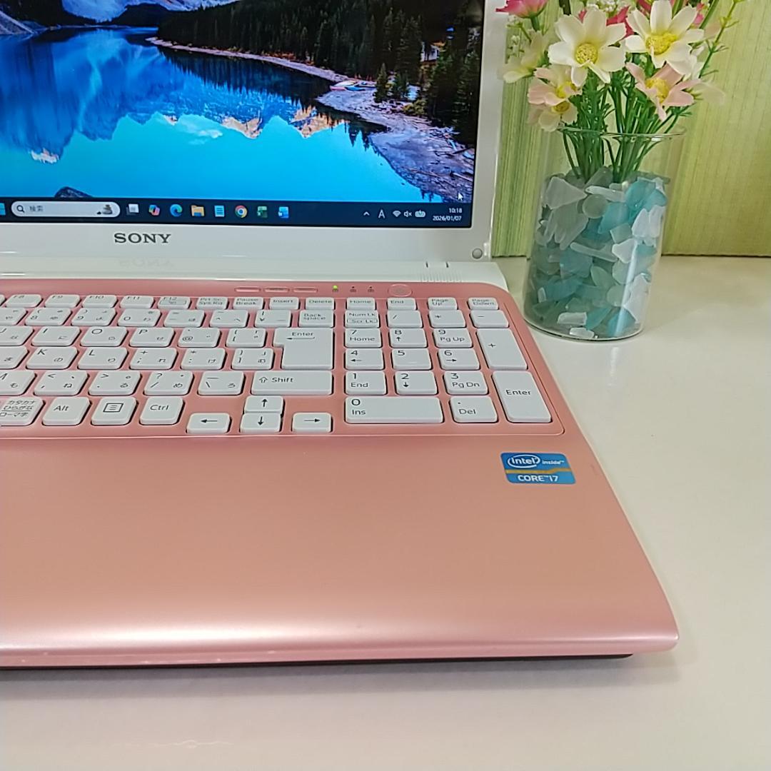 ✨VAIOノートPC⭐大容量SSD480GB⭐i7⭐メモリ8GB⭐Office