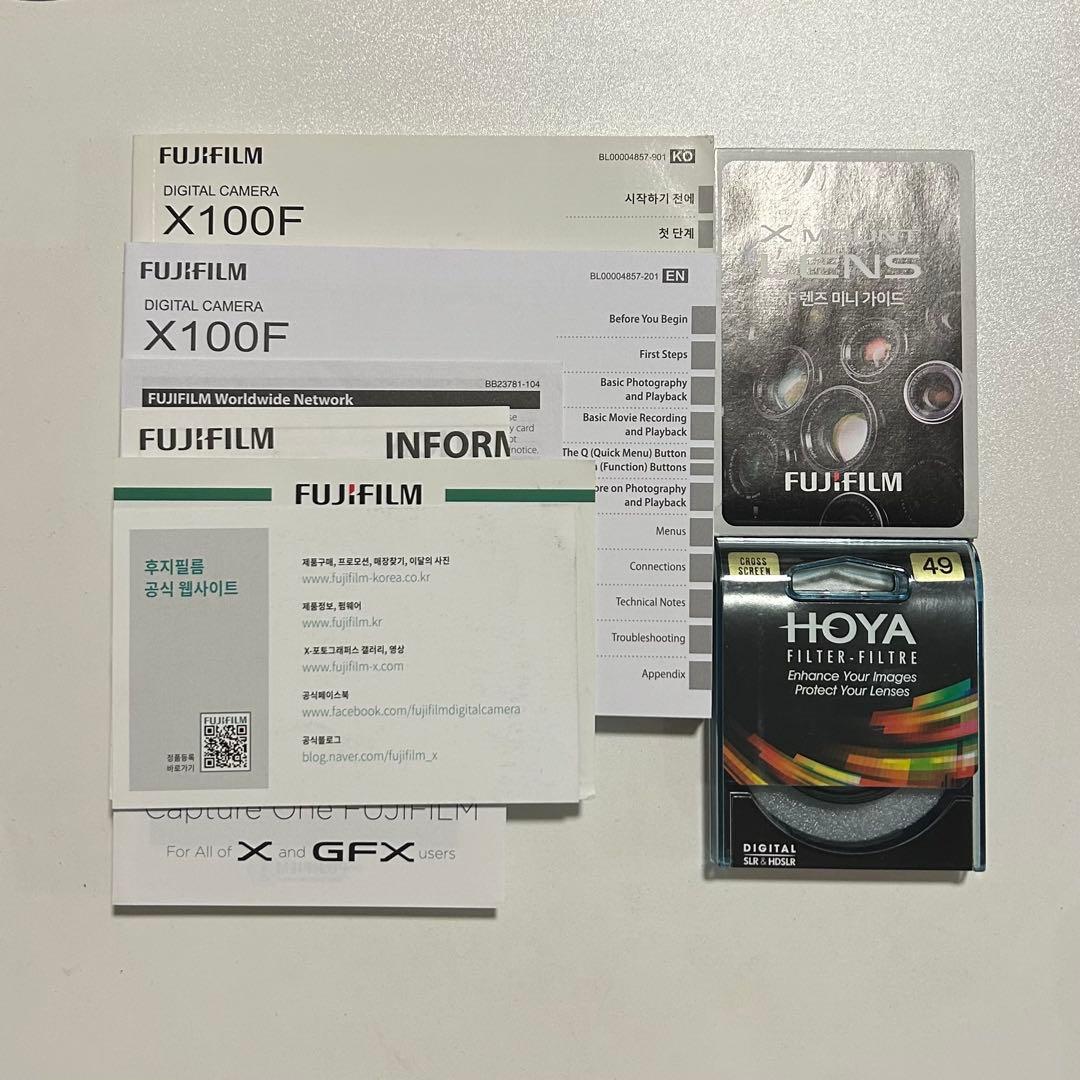 【美品】FUJIFILM X100F ブラック 専用レザーケース付き