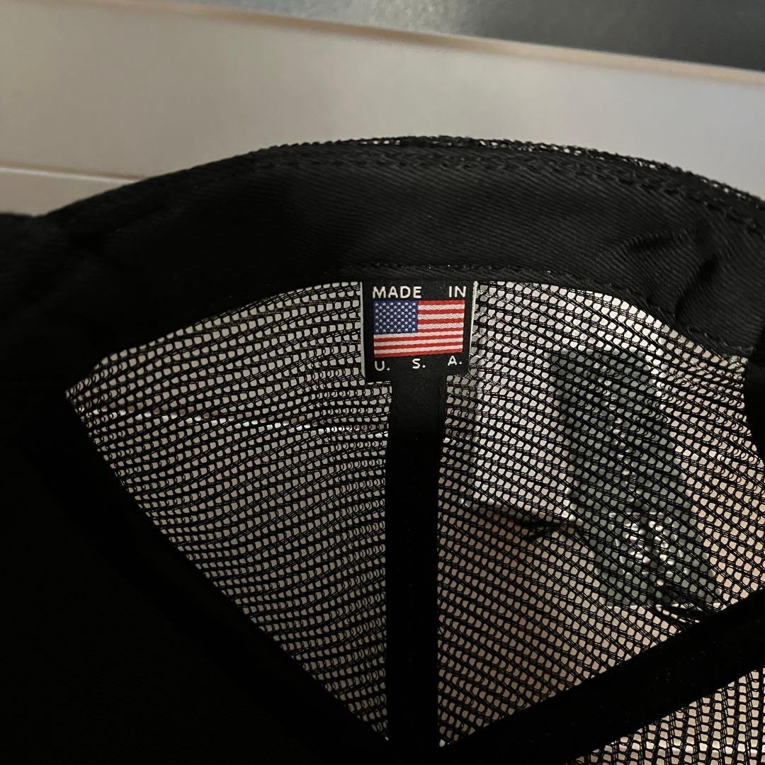 STAMPD Sロゴメッシュキャップ 黒　スタンプド