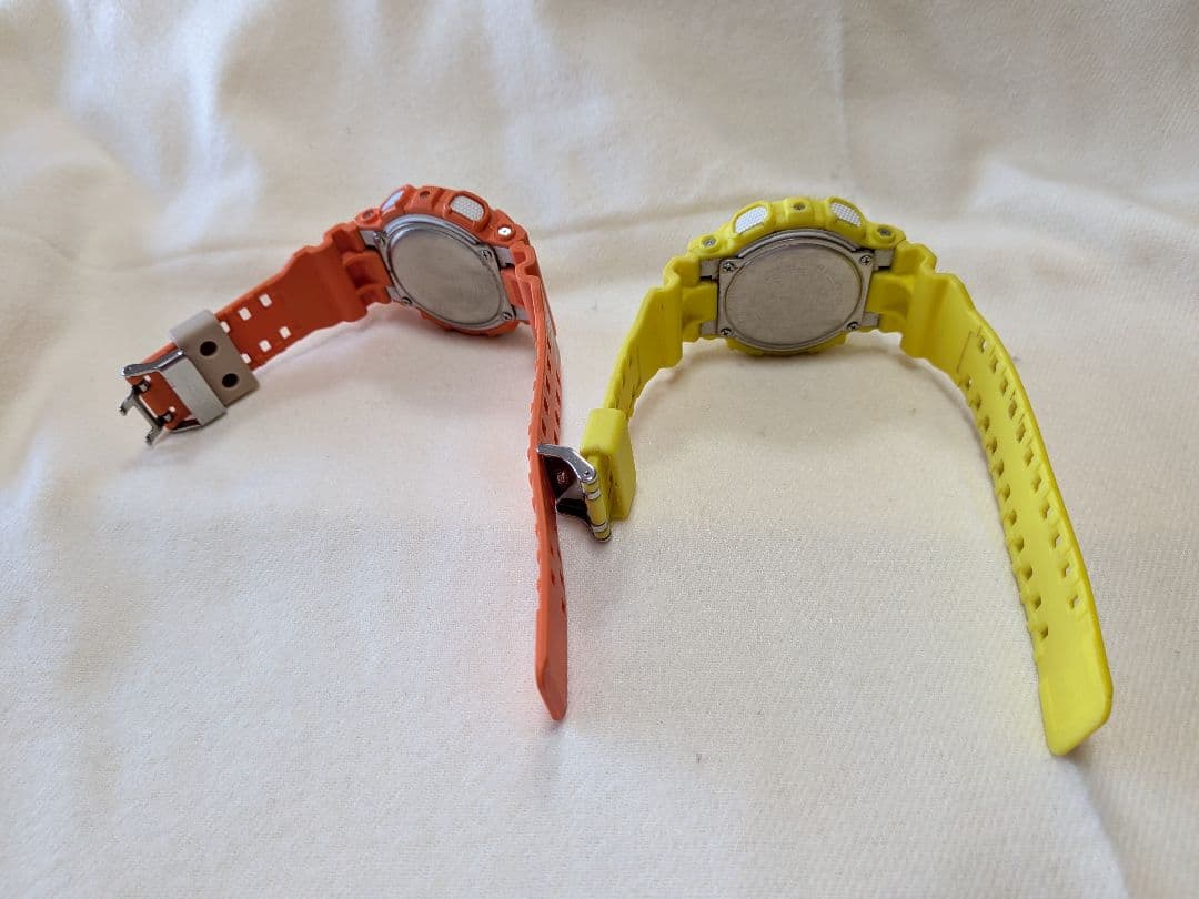 よ*こ様 【非稼働】G-SHOCK イエロー、オレンジ 腕時計(デジタル) 2台